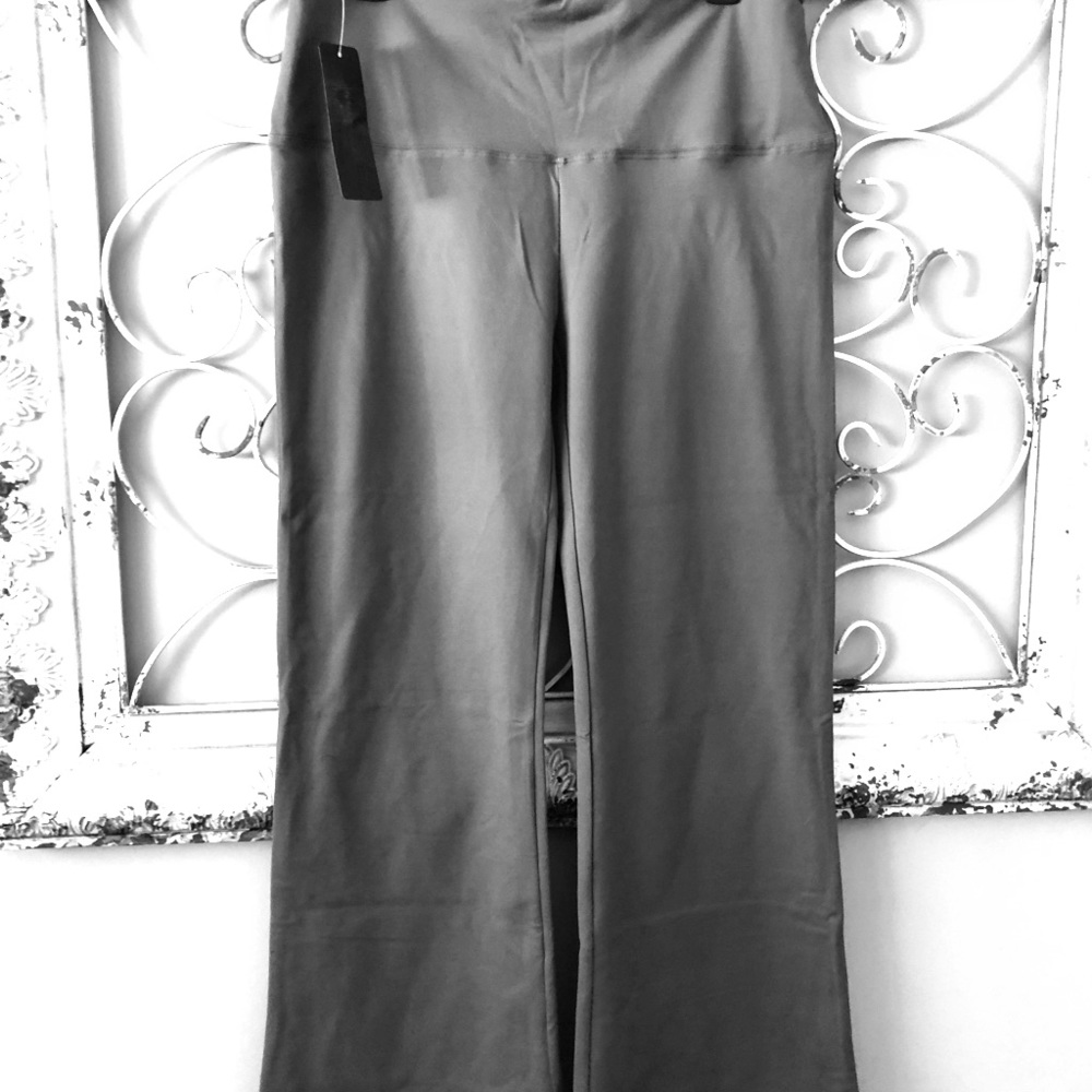 Gray High Waist Boot Cut Yoga Pant